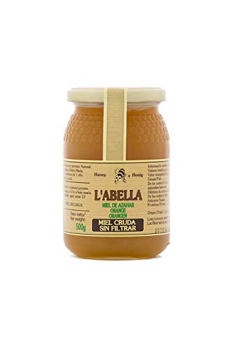L’abella Mel – Miel de azahar cruda – Miel natural recolectada en España (500gr)