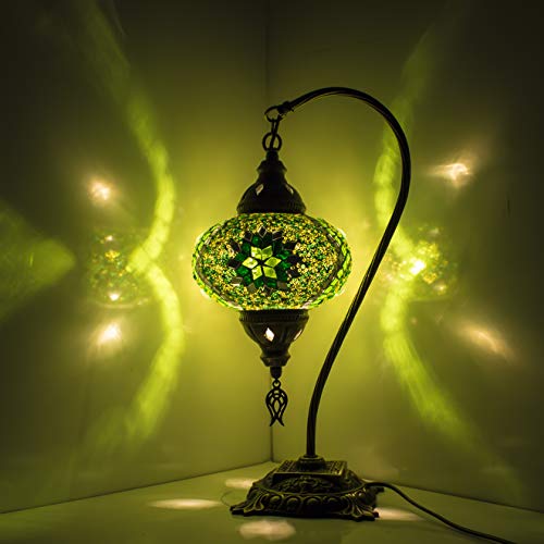 Lámpara de mosaico Mosaico hecho a mano Pantalla de lámpara turca/marroquí Decoración para el hogar Lámpara de mesa Lámpara Lámpara de noche Linterna de luz