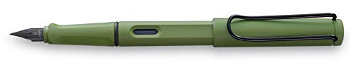 LAMY Safari 041 – Pluma estilográfica moderna en color Savannah con mango ergonómico y diseño atemporal – pluma EF