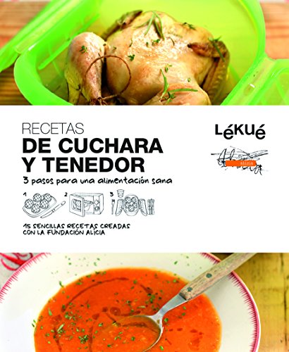 Lékué Libro de cocina De Cuchara y Tenedor, Negro, Único Lékué Libro de cocina De Cuchara y Tenedor, Negro, Único