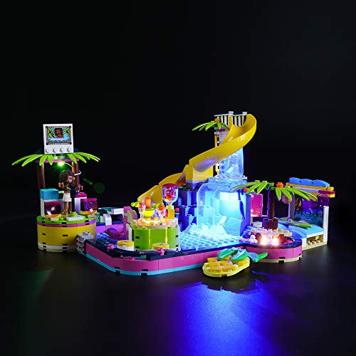 LIGHTAILING Conjunto de Luces (Friends Fiesta en La Piscina de Andrea) Modelo de Construcción de Bloques - Kit de luz LED Compatible con Lego 41374 (NO Incluido en el Modelo)