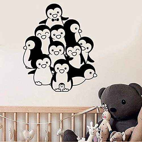 Lindo pingüino tatuajes de pared habitación de bebé animal vivero niños niños niñas dormitorio decoración del hogar vinilo arte de la pared pegatinas mural lindo
