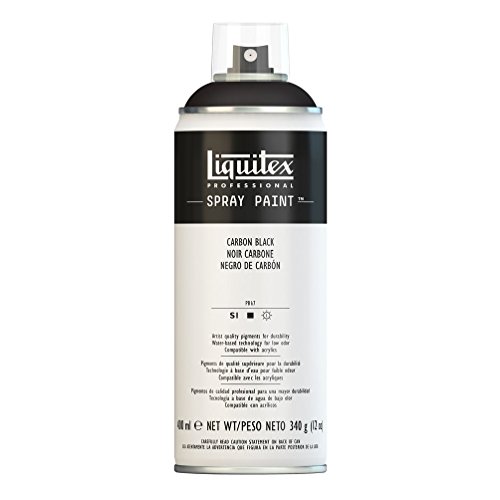 Liquitex Professional - Acrílico en spray, 400ml, negro carbon Liquitex Professional - Acrílico en spray, 400ml, negro carbon