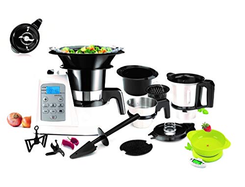 LUFTHOUS MASTERMIX Robot de cocina, 1400 W, Acero Inoxidable, Blanco LUFTHOUS MASTERMIX Robot de cocina, 1400 W, Acero Inoxidable, Blanco