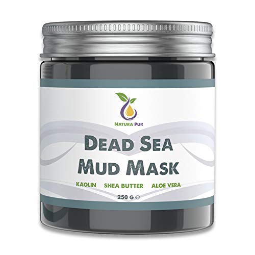 Mascarilla Facial Hidratante de Barro del Mar Muerto 250g - Para Acné, Puntos Negros y Espinillas - Cuidado Antienvejecimiento para Pieles Secas y con Impurezas