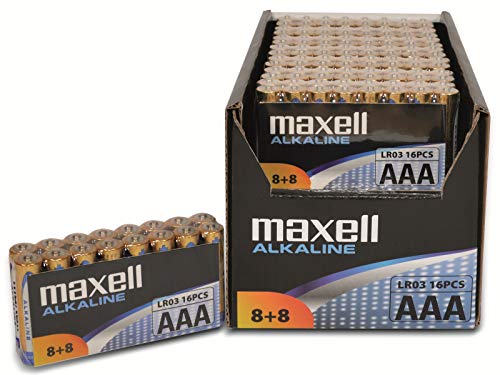 Maxell LR03 - Pilas alcalinas AAA (16 Unidades)
