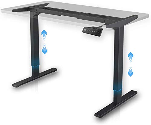 Mesa Ajustable Altur eléctrica Escritorio, Regulable en Altura Motor Dual Escritorio de pie, 4 Controlador de Memoria Digital Marco de Escritorio con Tecla de Memoria AUTOMÁTICA Inteligente (Negro) Mesa Ajustable Altur eléctrica Escritorio, Regulable en Altura Motor Dual Escritorio de pie, 4 Controlador de Memoria Digital Marco de Escritorio con Tecla de Memoria AUTOMÁTICA Inteligente (Negro)
