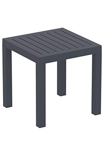 Mesa Auxiliar Ocean Impermeable I Mesa Jardín Resistente a Las inclemencias del Tiempo I Mesa de Plástico Resistente a los Rayos UV I Color:, Color:Gris Oscuro Mesa Auxiliar Ocean Impermeable I Mesa Jardín Resistente a Las inclemencias del Tiempo I Mesa de Plástico Resistente a los Rayos UV I Color:, Color:Gris Oscuro