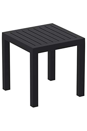Mesa Auxiliar Ocean Impermeable I Mesa Jardín Resistente a Las inclemencias del Tiempo I Mesa de Plástico Resistente a los Rayos UV I Color:, Color:Negro Mesa Auxiliar Ocean Impermeable I Mesa Jardín Resistente a Las inclemencias del Tiempo I Mesa de Plástico Resistente a los Rayos UV I Color:, Color:Negro