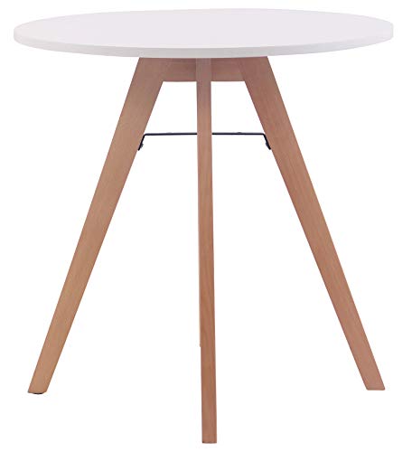 Mesa Auxiliar Viktor I Mesa de Centro Redonda I Mesita de Café con Tablero MDF I Mesa Redonda Moderna I Mesa Auxiliar Blanca I, Tamaño:75 cm Mesa Auxiliar Viktor I Mesa de Centro Redonda I Mesita de Café con Tablero MDF I Mesa Redonda Moderna I Mesa Auxiliar Blanca I, Tamaño:75 cm