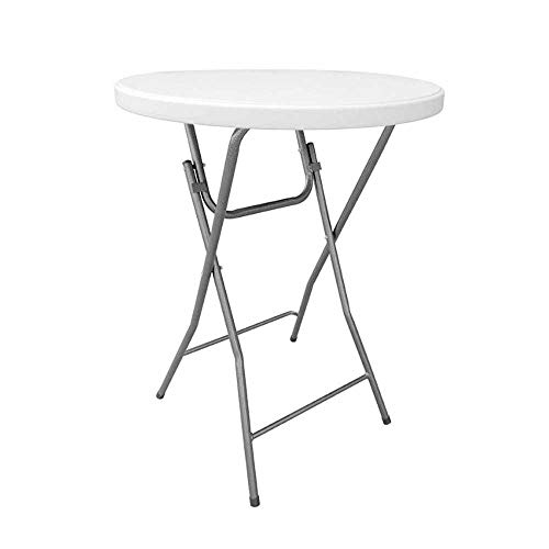 Mesa Catering Plegable Redonda Blanca Alta de 80x110cm | GH91 | Mesa Ideal para Eventos en Espacios Exteriores o Interiores | Mesa de Polipropileno y Acero | Mesa para 2-4 Personas Mesa Catering Plegable Redonda Blanca Alta de 80x110cm | GH91 | Mesa Ideal para Eventos en Espacios Exteriores o Interiores | Mesa de Polipropileno y Acero | Mesa para 2-4 Personas