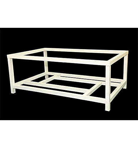 Mesa de Forja Elevable Grazalema - con aglomerado, 19-Blanco, Mesa de 120x70 cm.