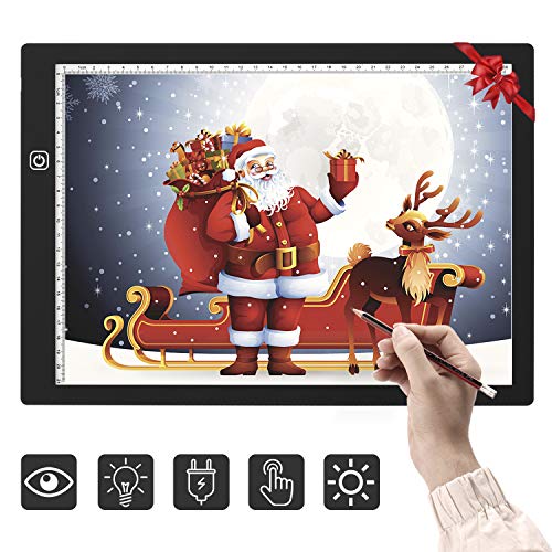 Mesa de Luz Dibujo A4, Power Mesa de Luz para Tablero de dibujo A4 LED Tableta de Luz 3 Modos de Iluminación, Light Pad Ultradelgada con Panel Táctil Inteligente y para ArtistasAnimación,Diseño Mesa de Luz Dibujo A4, Power Mesa de Luz para Tablero de dibujo A4 LED Tableta de Luz 3 Modos de Iluminación, Light Pad Ultradelgada con Panel Táctil Inteligente y para ArtistasAnimación,Diseño