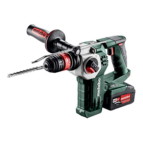 Metabo KHA 18 LTX BL 24 (600211500) con portabrocas de Cambio rápido Quick maletín de plástico 18 V, 2 x 4 Ah Li-Ion + ASC 55, 0 W, Color, Size