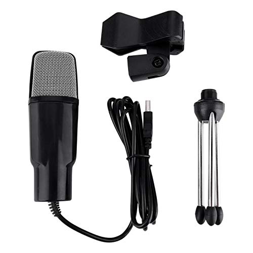 Micrófono, micrófono de capacitancia con cable USB Micrófono de grabación en vivo de Karaoke en línea