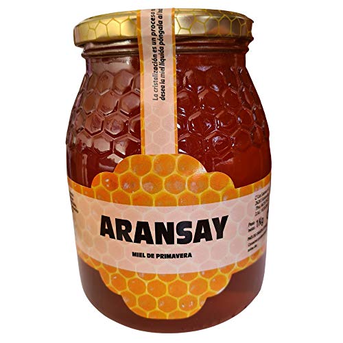 Miel de Milflores - Miel de Primavera - Aransay Miel Pura Riojana de la Sierra de la Demanda - Peso 1 Kilo - Miel de Abeja Pura