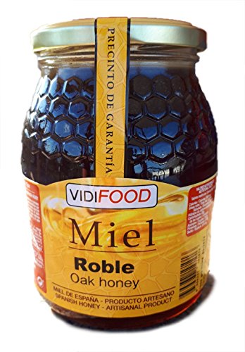 Miel de Roble - 1kg - Producida en España - Tradicional & 100% pura - Aroma Floral y Sabor Rico y Dulce
