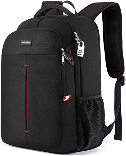 Mochila Ordenador Portatil, Mochila Antirrobo Impermeable con Cerradura Mochila Hombre 17.3 Pulgadas Mochila Portatil con Abertura de Carga USB, para los Estudios, Viajes o Trabajo - Negro Mochila Ordenador Portatil, Mochila Antirrobo Impermeable con Cerradura Mochila Hombre 17.3 Pulgadas Mochila Portatil con Abertura de Carga USB, para los Estudios, Viajes o Trabajo - Negro