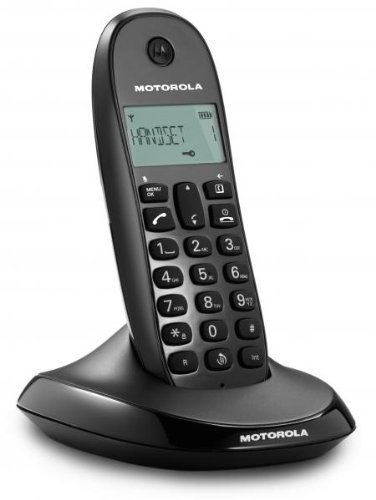 Motorola C1001 Lite - Teléfono Inalámbrico, Color Negro