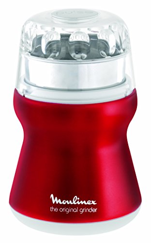 Moulinex AR1105 - Molino de café eléctrico, 180 W, color rojo
