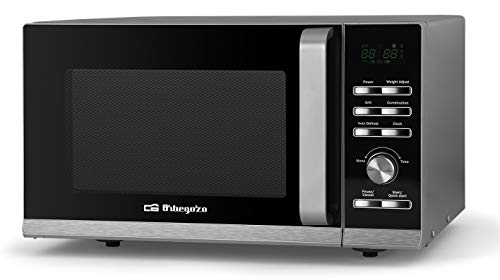 Orbegozo MIG 2043 - Microondas con grill, 36 menús de cocción, temporizador, 6 niveles de potencia, 20 L, 700 W microondas, 900 W grill