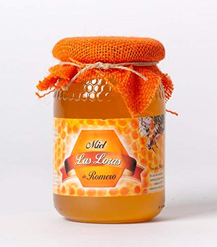Pack de 12 tarros cristal de miel de romero 500 g