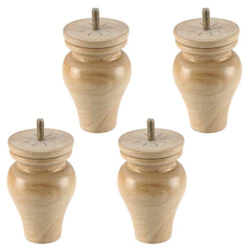 Patas De Muebles, Patas De Armario De Sillón De Madera Repuesto, Color Madera Para Tocador Sofá Cama Cama Armario Mesa De Té TV Gabinete Muebles De Madera Patas Pies Paquete De 4 Patas De Muebles, Patas De Armario De Sillón De Madera Repuesto, Color Madera Para Tocador Sofá Cama Cama Armario Mesa De Té TV Gabinete Muebles De Madera Patas Pies Paquete De 4