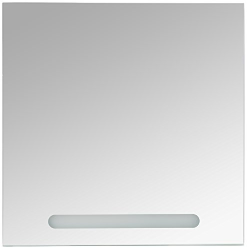Pelipal 370 Fresh Line Grey Espejo con LED, Madera, Aspecto de hormigón, 3,0 x (70 x 70 cm