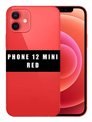 Phone 12 Mini - Réplica de teléfono falso réplica 1:1 - Smartphone falso - Compatible con iPhone 12 Mini (rojo)