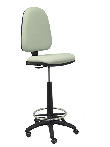 Piqueras Y Crespo T04CP Ayna bali- Taburete ergonómico, regulable en altura, aro reposapiés y ruedas de parquet, 100/123x46x40 cm, Gris Piqueras Y Crespo T04CP Ayna bali- Taburete ergonómico, regulable en altura, aro reposapiés y ruedas de parquet, 100/123x46x40 cm, Gris