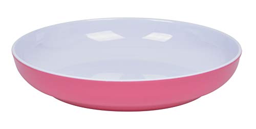 Plato Hondo Melamina, Blanco/Rosa, Ø20 x 3.7 cm Plato Hondo Melamina, Blanco/Rosa, Ø20 x 3.7 cm