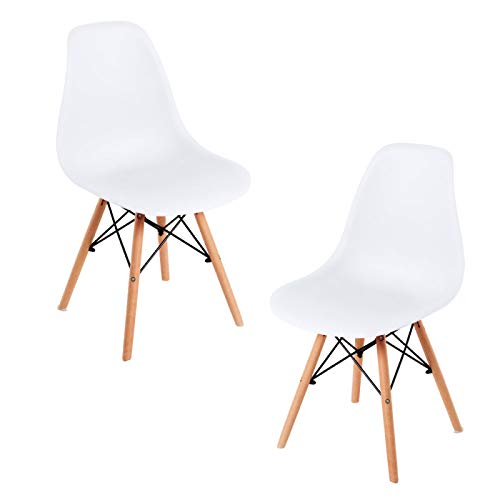 Regalos Miguel - Packs Sillas Comedor - Pack 2 Sillas Tower Basic - Blanco - Envío Desde España