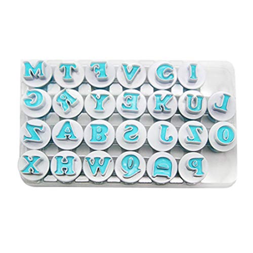 RenHe - Molde de plástico para galletas con letras
