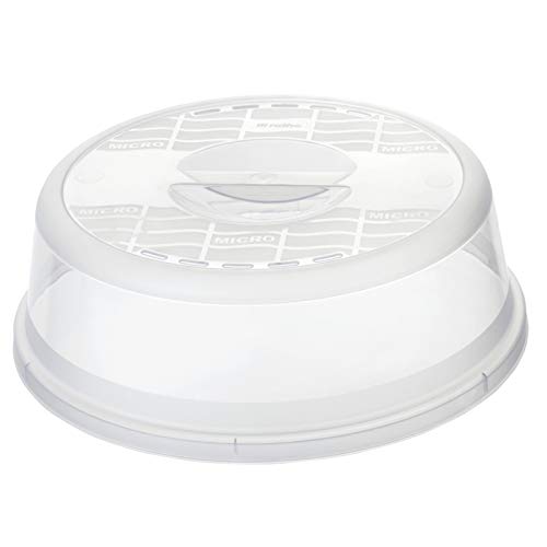 Rotho Basic, Cubierta del microondas, Plástico PP sin BPA, transparente, 28.5 x 28.5 x 9.2 cm