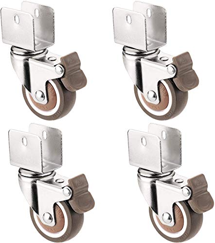 Ruedas para muebles 4 pcs muebles, ruedas giratorias de soporte ushaped, ruedas giratorias de goma giratorias con freno, ruedas de mute, para muebles, mesa de trabajo, carro, capacidad de carga 88kg, Ruedas para muebles 4 pcs muebles, ruedas giratorias de soporte ushaped, ruedas giratorias de goma giratorias con freno, ruedas de mute, para muebles, mesa de trabajo, carro, capacidad de carga 88kg,