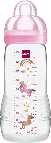 Segundo Faded Botella Edad MAM Baby, de 330 ml, a partir de 6 meses, Chupete Flujo X, Colores Variados Segundo Faded Botella Edad MAM Baby, de 330 ml, a partir de 6 meses, Chupete Flujo X, Colores Variados