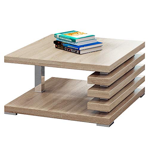 Selsey Mesa de saln, Aspecto de Madera de Roble Sonoma, 60 x 60 x 31