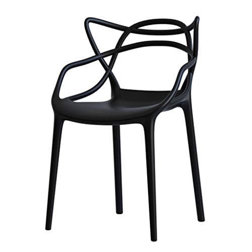 Sillas Comedor Silla creativa silla de plástico silla de comedor personalizada silla de café minimalista moderna silla de taburete for adultos adecuada for restaurante sala de hotel, 6 colores for ele