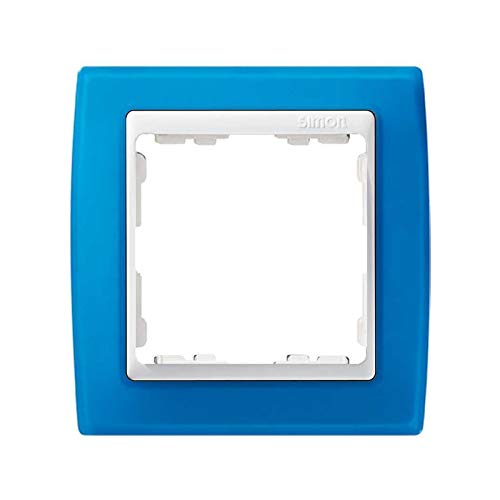 Simon - 82613-64 marco 1 elemento s-82 blanco translucido azul Ref. 6558230191