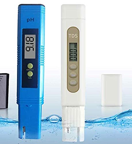STCLIFE - Medidor de Calidad del Agua pH/TDS medidor Digital 2 en 1, PH: precisión ± 0,01 pH.TDS: precisión ± 2%. para Agua Potable para Uso doméstico, Piscina, Cultivo hidropónico（Azul/Amarillo）