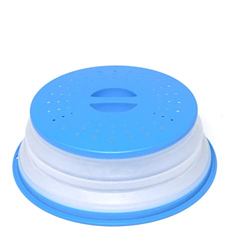 Tapa para Microondas Plegable, Colador Plegable para Vegetales y Frutas,Bap Libre y no Tóxico (azul) Tapa para Microondas Plegable, Colador Plegable para Vegetales y Frutas,Bap Libre y no Tóxico (azul)