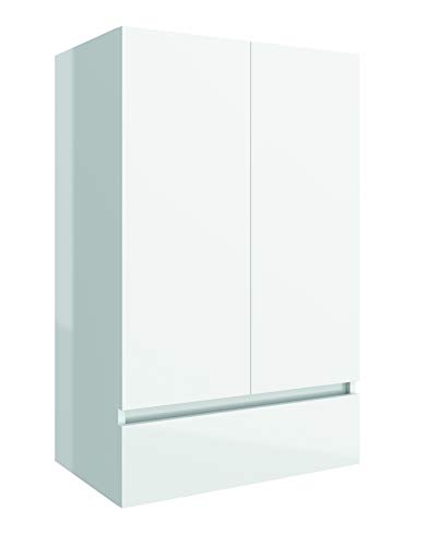 THE LIVING DESIGN FIND YOUR OWN STYLE Armario Infinite - 60 x 94 x 24 cm - 2 Puertas + 1 Cajón - Blanco Brillo. THE LIVING DESIGN FIND YOUR OWN STYLE Armario Infinite - 60 x 94 x 24 cm - 2 Puertas + 1 Cajón - Blanco Brillo.