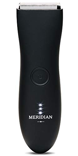 The Trimmer by Meridian: cortadora eléctrica por debajo del cinturón diseñada para hombres | recorta sin esfuerzo el pelo molesto | Afeitadora de ingles húmedo/seco y cuerpo