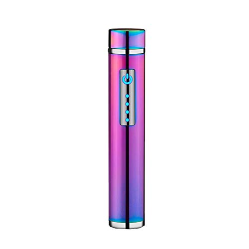 TYI -Encendedor Eléctrico USB Recargable con Pantalla Táctil, con 4 Puntos En Forma De Arco E Indicador De Potencia, Resistente Al Viento, Duradero, Utilizado En Cigarrillos, Cocina,b TYI -Encendedor Eléctrico USB Recargable con Pantalla Táctil, con 4 Puntos En Forma De Arco E Indicador De Potencia, Resistente Al Viento, Duradero, Utilizado En Cigarrillos, Cocina,b