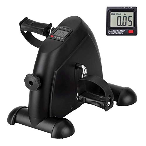 Uten Mini Bicicleta de apartamento con Monitor Digital y Pedal Antideslizante, Ligera, fácil de Usar, Almacenamiento y Resistencia Ajustable, Dispositivo para Trabajar piernas y Brazos