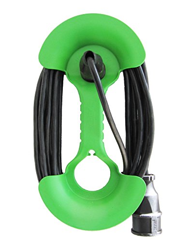 ViD - Enrollador de cable mano para cables de hasta 25 metros color verde