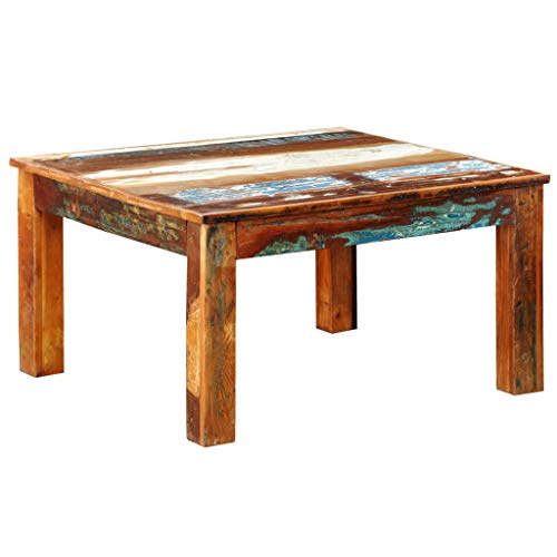 vidaXL Madera Reciclada Mesa de Centro Cuadrado Estilo Antiguo vidaXL Madera Reciclada Mesa de Centro Cuadrado Estilo Antiguo