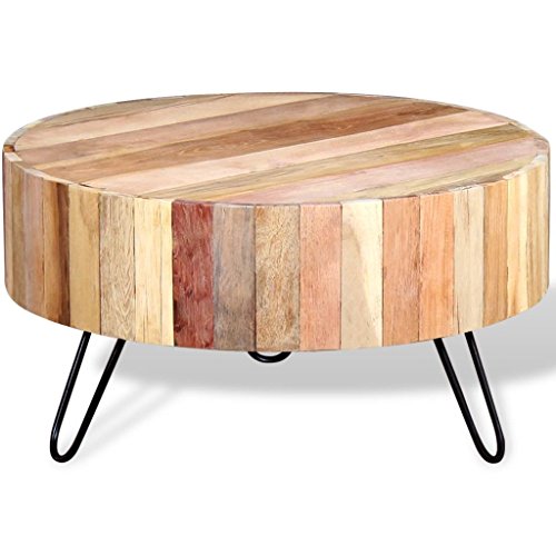vidaXL Madera Reciclada Mesilla de Centro 70x38 cm Mesa Auxiliar Mesita Café vidaXL Madera Reciclada Mesilla de Centro 70x38 cm Mesa Auxiliar Mesita Café