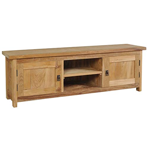 vidaXL Teca Maciza Mueble para TV Soporte Aparador Mueble Auxiliar Televisor vidaXL Teca Maciza Mueble para TV Soporte Aparador Mueble Auxiliar Televisor