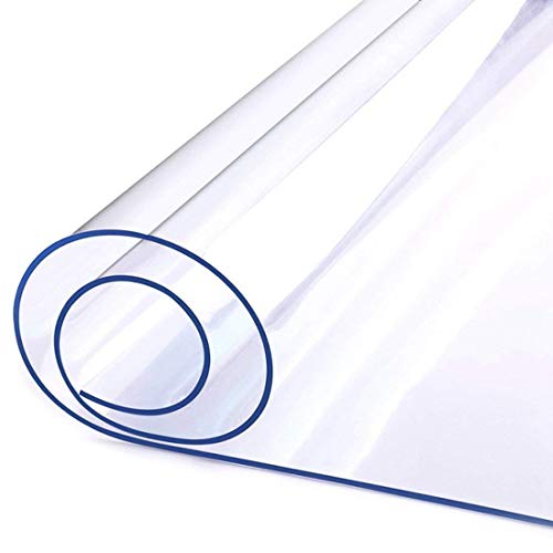 WedDecor Transparente Impermeable Acrílico Mantel Transparente Like Cristal Mesa Plástico Protector para Escritorios Muebles Comedor Mesas Superficie, 2mm Grueso - Transparente, 60cm x 120cm